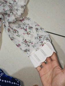 Floral Print Dress with Leggings