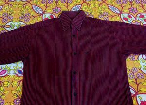 Striped Maroon Shirt
