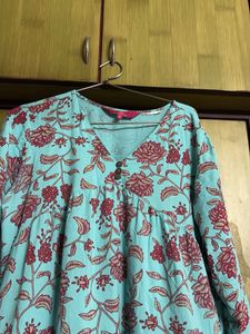 Floral Print Tunic Top
