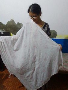 Vintage Floral Print Shawl