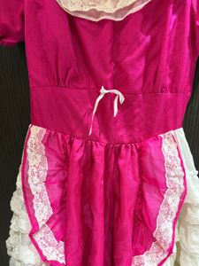 Beautiful Lace Trim Vintage Dress