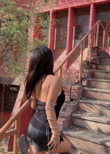 Black Y2k Halter Top