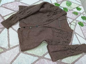 Retro Style Button Down Cardigan