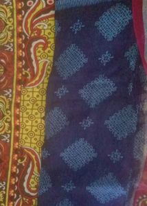 Siphon Silk Cotton Saree ,With Good Embroidery