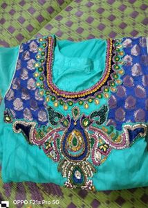 Teal Embellished Dress