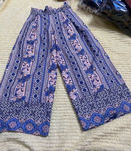 Blue Color Printed 2 Pec Baby Girl Plazo Set