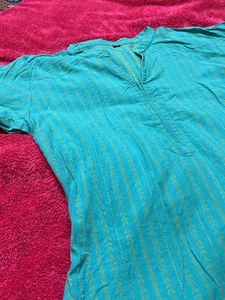 Torquise-Green Tunic Top