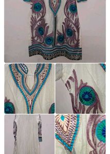 Elegant Embroider Kurta Set Churidar Pjama Kurt
