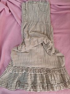 Gingham Pinteresty Dress With Adjustable Strap 🌷