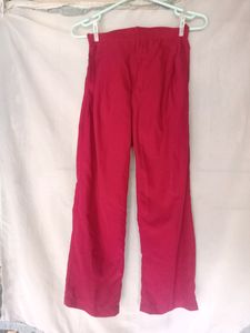 RED LINEN TROUSER SUIT 🍒