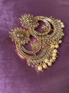 Gold Tone Statement Earrings