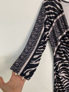 Chic Zebra Print Dress