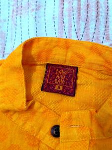 Kurta Pajama Cotton Solid 6-8 Boys