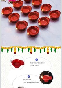 Diwali Sensor Diya 3 packet 1 pakect 6 diye pis