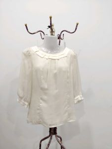 Elegant Off White Blouse