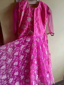 Beautiful Pink Long Frock