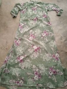Floral Green Maxi Dress