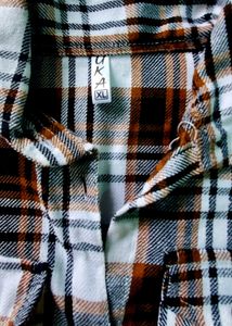 Brown Plaid Flannel Shirt
