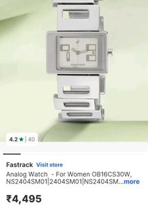 Fastrack Analog Silver Watch