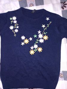 Floral Embroidered Sweater