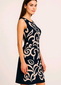 Abstract Sleeveless Dress 90%OFF