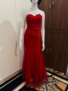 Elegant Red Ethnic Gown