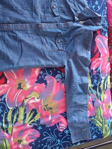 A Full Sleeve Denim Shirt