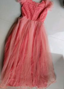 Cute orange shade Party Dress