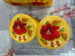 Floral Embroidered Bangle Box