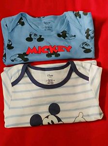 Pack Of 2 Bodysuits With Short Sleeves