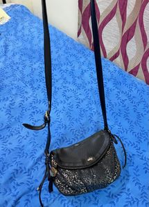 Black And Golden Juicy Couture Sling Bag