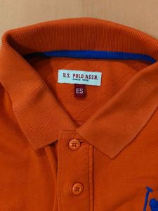 US Polo Assn. Orange ES Size Shirt