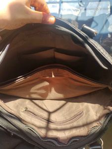 Basic Black Leather Tote Bag