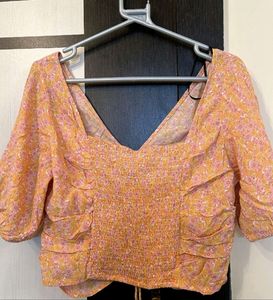 H&amp;M Floral Crop Top