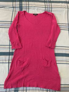 Pink Express Sweater Dress