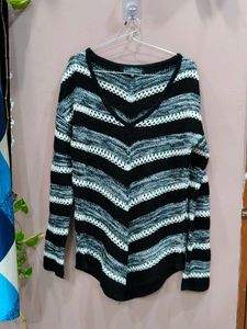Striped Knit Sweater