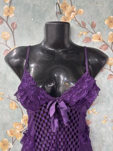 Purple Lace Nightsuit