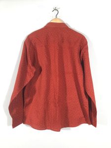 Burnt Orange Printed Shirt(Men’s)