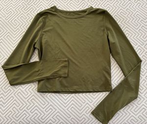 Olive Green Long Sleeve Top