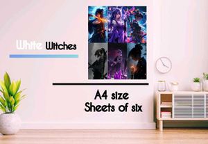 Solo Leveling Anime Wall Poster Set of 6 | A4 Size