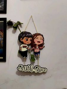 Couple Cartoon Wall Hanging Decor