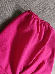Puff sleeve Pink Top