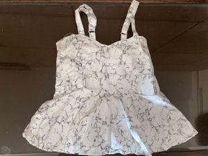 Marble Print sleeveless top