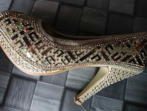 Sparkly Gold Heels