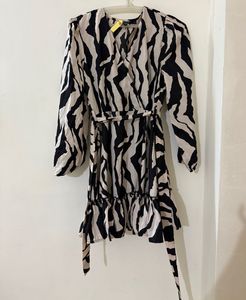 Animal Print Fit And Flare Dress