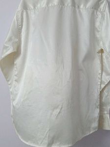 Elegant off White Satin Shirt