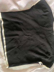 Black &amp; White Trim Top