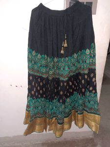 Patterned Ethnic Skirt