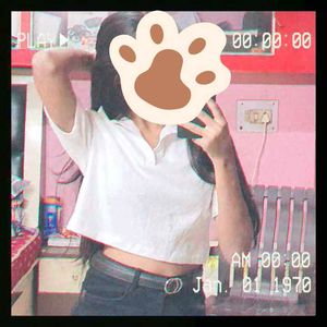 ✨💗White Korean Crop Top 💗✨