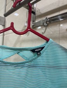 Sheer blue Top